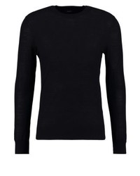 Pull à col rond noir Joseph