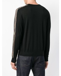 Pull à col rond noir Missoni