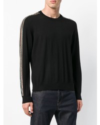 Pull à col rond noir Missoni