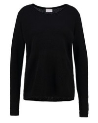 Pull à col rond noir Kaffe