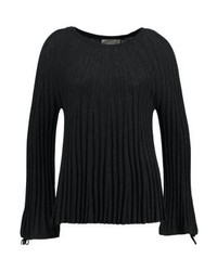 Pull à col rond noir Kaffe