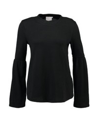 Pull à col rond noir Kaffe
