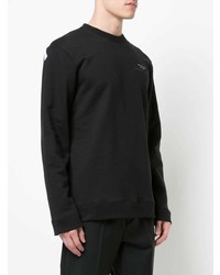 Pull à col rond noir Raf Simons