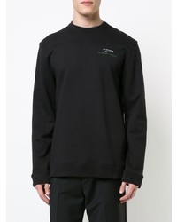 Pull à col rond noir Raf Simons