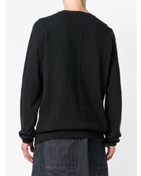 Pull à col rond noir Rick Owens DRKSHDW