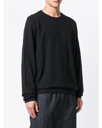 Pull à col rond noir Rick Owens DRKSHDW