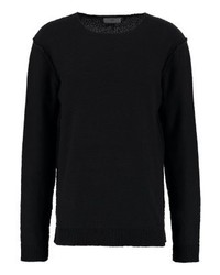 Pull à col rond noir Minimum