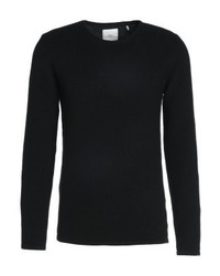 Pull à col rond noir Minimum