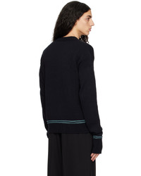 Pull à col rond noir Marni