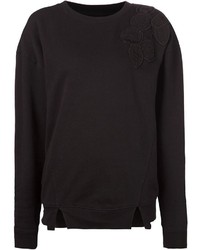 Pull à col rond noir Off-White