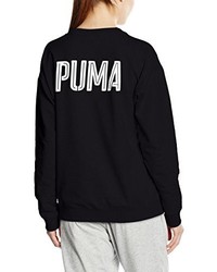 Pull à col rond noir Puma