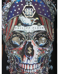 Pull à col rond noir Philipp Plein