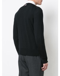 Pull à col rond noir Thom Browne