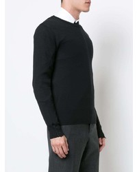 Pull à col rond noir Thom Browne