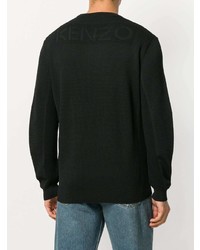 Pull à col rond noir Kenzo