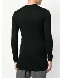 Pull à col rond noir Rick Owens