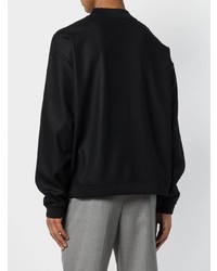 Pull à col rond noir Jil Sander