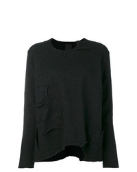 Pull à col rond noir Rundholz Black Label