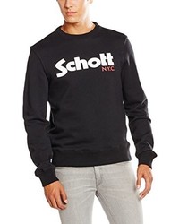 Pull à col rond noir Schott NYC