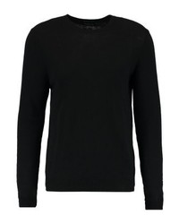 Pull à col rond noir Sisley