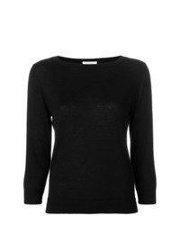 Pull à col rond noir Snobby Sheep