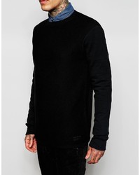 Pull à col rond noir ONLY & SONS