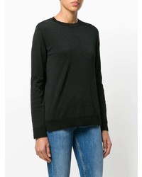 Pull à col rond noir Dondup