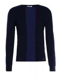Pull à col rond noir Versace