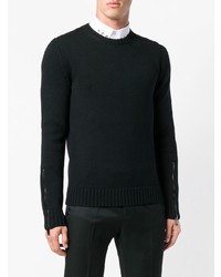 Pull à col rond noir Les Hommes