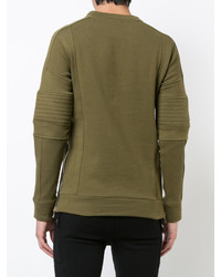 Pull à col rond olive Balmain