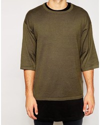 Pull à col rond olive Asos