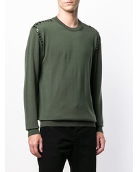 Pull à col rond olive Les Hommes