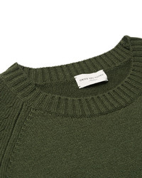 Pull à col rond olive Dries Van Noten