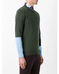 Pull à col rond olive Marni