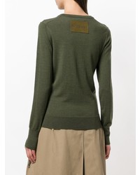 Pull à col rond olive JW Anderson