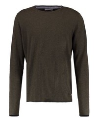 Pull à col rond olive Esprit