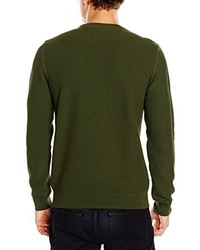 Pull à col rond olive Gant