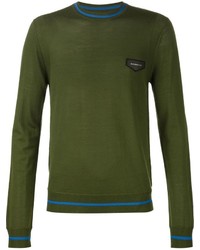 Pull à col rond olive Givenchy