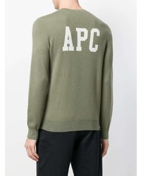 Pull à col rond olive A.P.C.