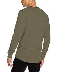 Pull à col rond olive Jack & Jones