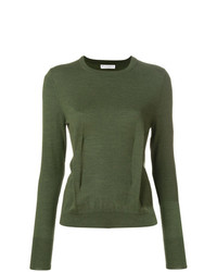 Pull à col rond olive JW Anderson