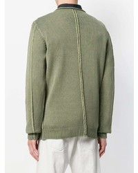 Pull à col rond olive Dondup