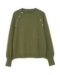 Pull à col rond olive Mango