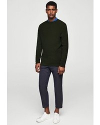 Pull à col rond olive Mango