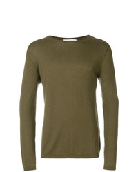 Pull à col rond olive Obvious Basic