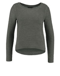 Pull à col rond olive Only