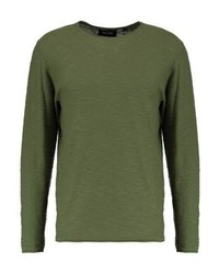 Pull à col rond olive ONLY & SONS