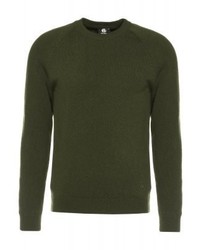 Pull à col rond olive Paul Smith