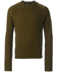 Pull à col rond olive Paul Smith