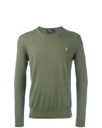 Pull à col rond olive Polo Ralph Lauren
